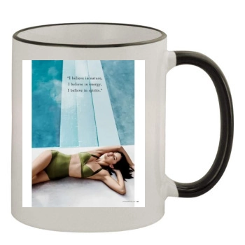 Adriana Lima 11oz Colored Rim & Handle Mug