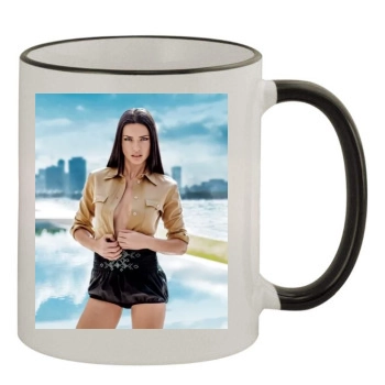 Adriana Lima 11oz Colored Rim & Handle Mug