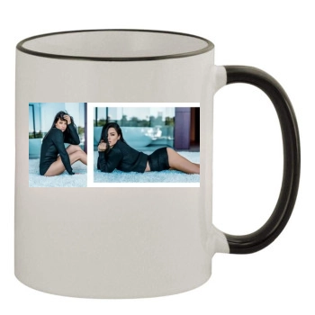 Adriana Lima 11oz Colored Rim & Handle Mug