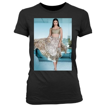 Adriana Lima Women's Junior Cut Crewneck T-Shirt