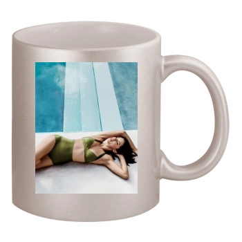 Adriana Lima 11oz Metallic Silver Mug