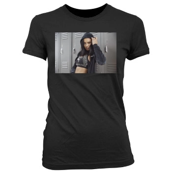 Adriana Lima Women's Junior Cut Crewneck T-Shirt