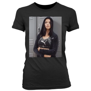 Adriana Lima Women's Junior Cut Crewneck T-Shirt