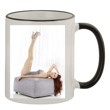 Adriana Lima 11oz Colored Rim & Handle Mug