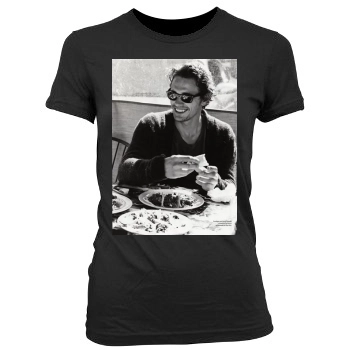 James Franco Women's Junior Cut Crewneck T-Shirt