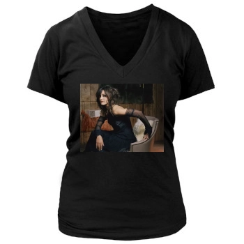 Jennifer Beals Women's Deep V-Neck TShirt