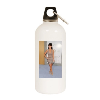 Jennifer Love Hewitt White Water Bottle With Carabiner