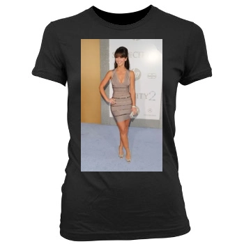 Jennifer Love Hewitt Women's Junior Cut Crewneck T-Shirt