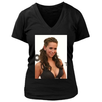 Jennifer Love Hewitt Women's Deep V-Neck TShirt