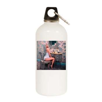 Chanel West Coast White Water Bottle With Carabiner