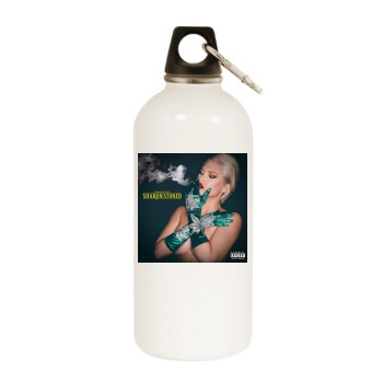 Chanel West Coast White Water Bottle With Carabiner