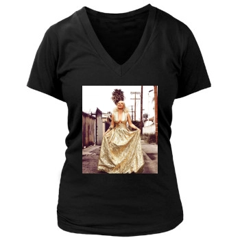 Chanel West Coast Women's Deep V-Neck TShirt