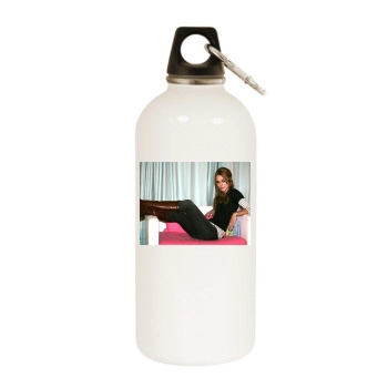 Keira Knightley White Water Bottle With Carabiner