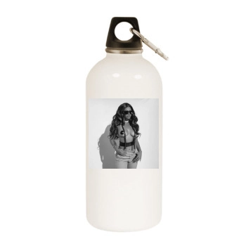 Chanel West Coast White Water Bottle With Carabiner