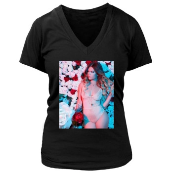 Chanel West Coast Women's Deep V-Neck TShirt