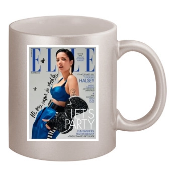 Halsey 11oz Metallic Silver Mug