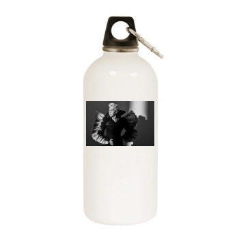 Helen Mirren White Water Bottle With Carabiner