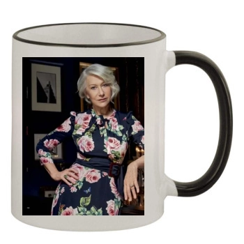 Helen Mirren 11oz Colored Rim & Handle Mug