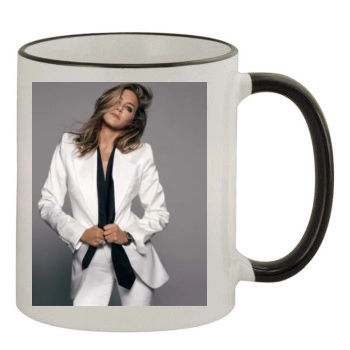 Jennifer Aniston 11oz Colored Rim & Handle Mug