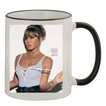 Jennifer Aniston 11oz Colored Rim & Handle Mug