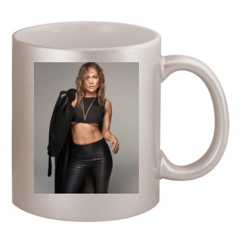 Jennifer Lopez 11oz Metallic Silver Mug