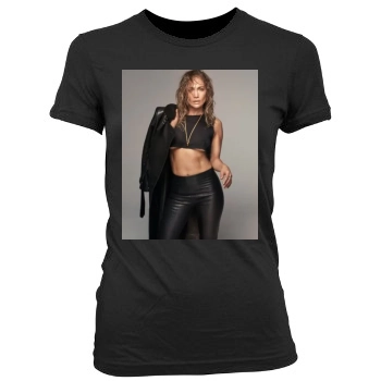 Jennifer Lopez Women's Junior Cut Crewneck T-Shirt