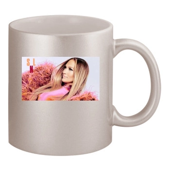 Jennifer Lopez 11oz Metallic Silver Mug