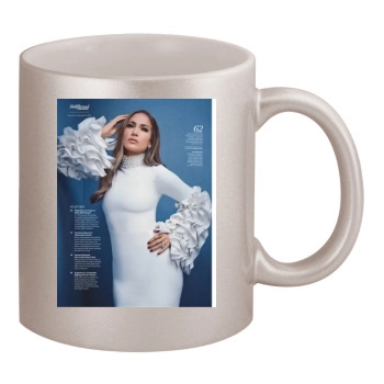 Jennifer Lopez 11oz Metallic Silver Mug