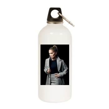 Jennifer Lopez White Water Bottle With Carabiner