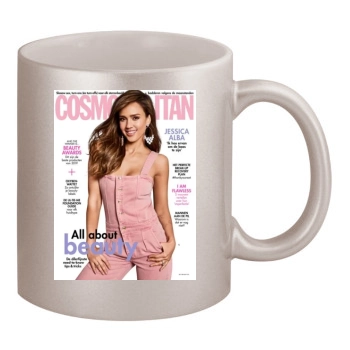 Jessica Alba 11oz Metallic Silver Mug