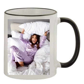 Jessica Alba 11oz Colored Rim & Handle Mug