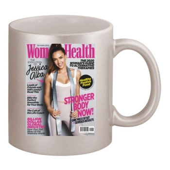 Jessica Alba 11oz Metallic Silver Mug