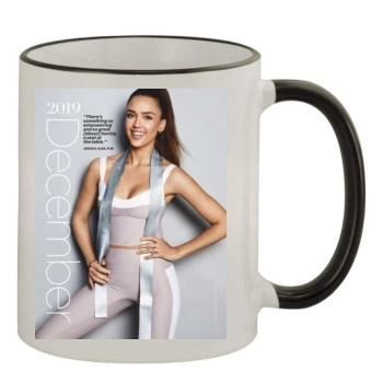 Jessica Alba 11oz Colored Rim & Handle Mug