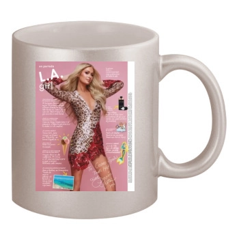 Paris Hilton 11oz Metallic Silver Mug