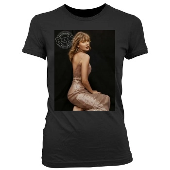 Taylor Swift Women's Junior Cut Crewneck T-Shirt