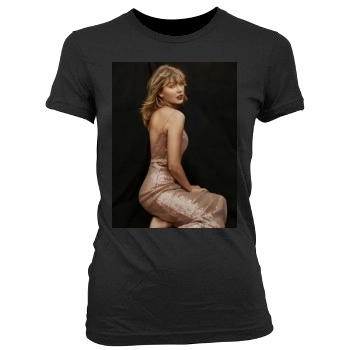 Taylor Swift Women's Junior Cut Crewneck T-Shirt