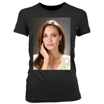 Angelina Jolie Women's Junior Cut Crewneck T-Shirt