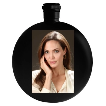 Angelina Jolie Round Flask