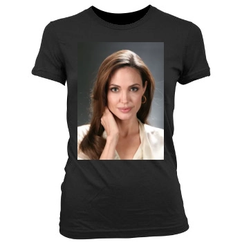 Angelina Jolie Women's Junior Cut Crewneck T-Shirt