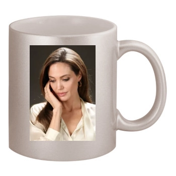 Angelina Jolie 11oz Metallic Silver Mug