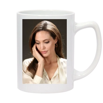 Angelina Jolie 14oz White Statesman Mug