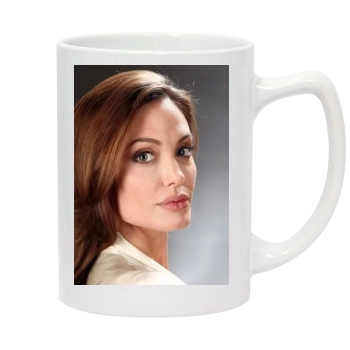 Angelina Jolie 14oz White Statesman Mug