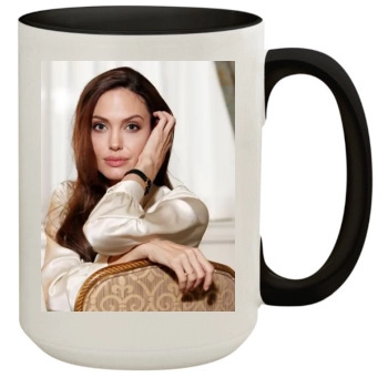 Angelina Jolie 15oz Colored Inner & Handle Mug