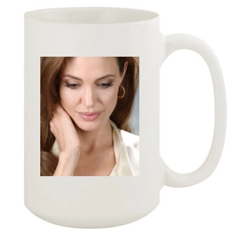 Angelina Jolie 15oz White Mug