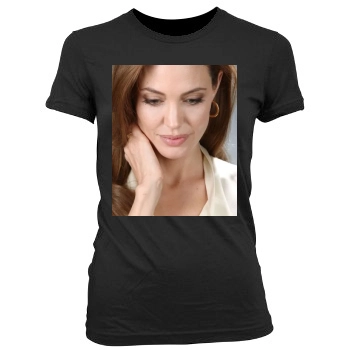 Angelina Jolie Women's Junior Cut Crewneck T-Shirt