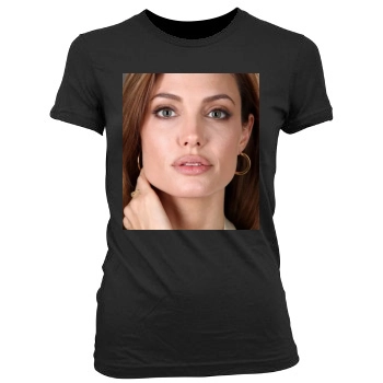 Angelina Jolie Women's Junior Cut Crewneck T-Shirt