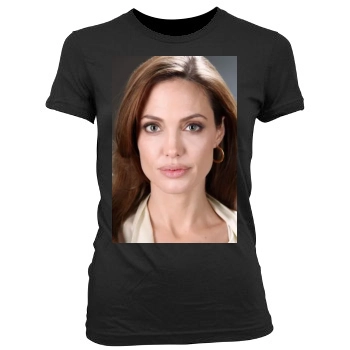 Angelina Jolie Women's Junior Cut Crewneck T-Shirt