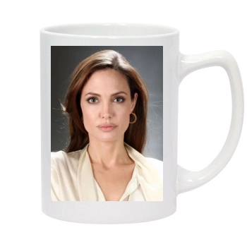 Angelina Jolie 14oz White Statesman Mug