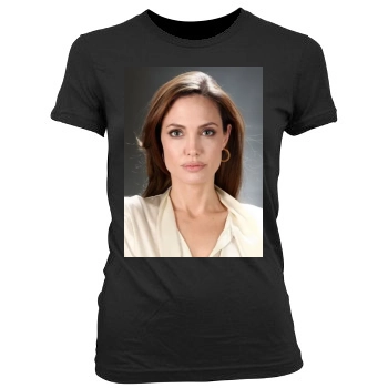 Angelina Jolie Women's Junior Cut Crewneck T-Shirt