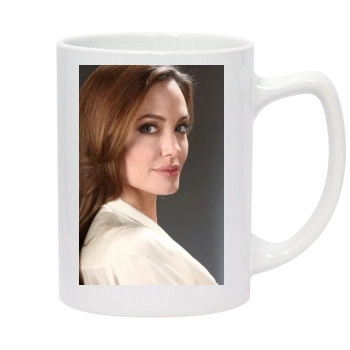 Angelina Jolie 14oz White Statesman Mug